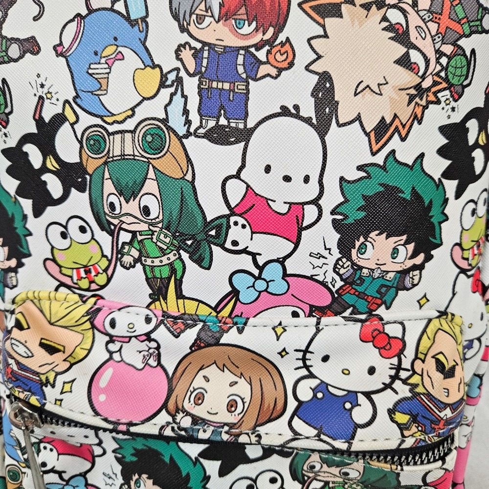My Hero Academia Hello Kitty Sanrio Chibi Character Backpack K-Pop - Picture 2 of 8